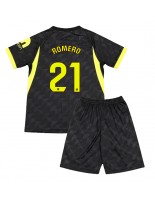 Atletico Madrid Cristian Romero #21 Venkovní dres pro děti 2026-27 Krátký Rukáv (+ trenýrky)